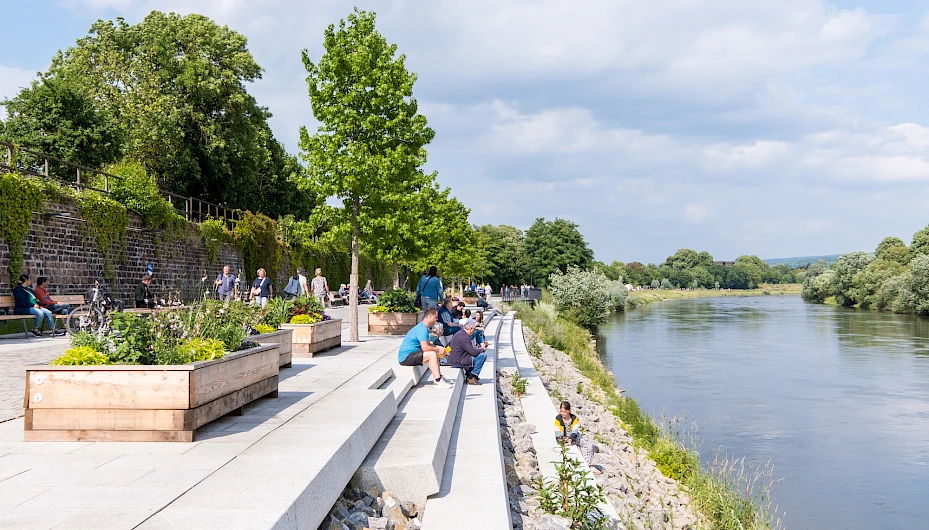 Weser promenade Höxter 6