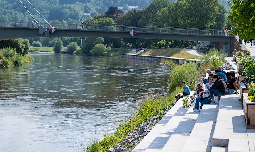 Weser promenade Höxter 4